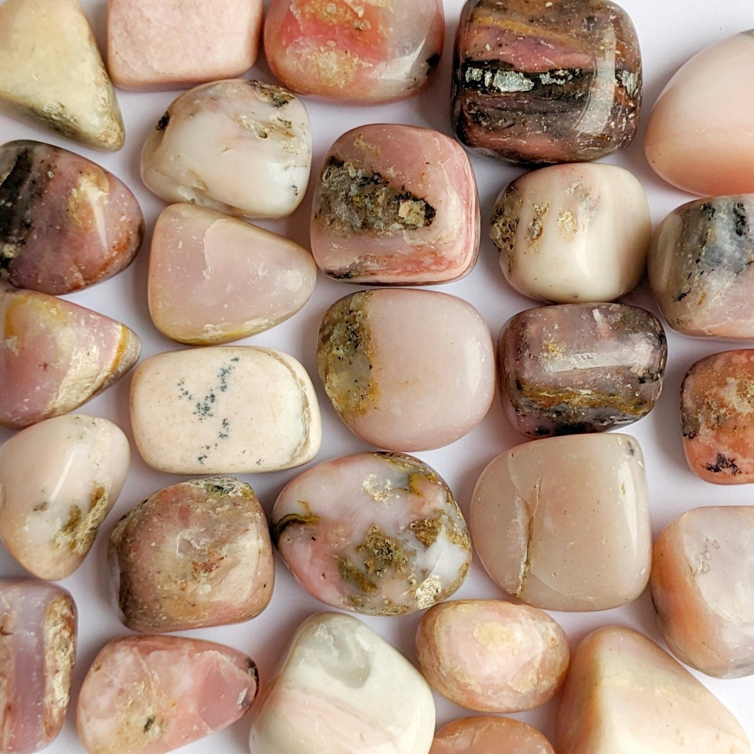 pierre roulée opale rose