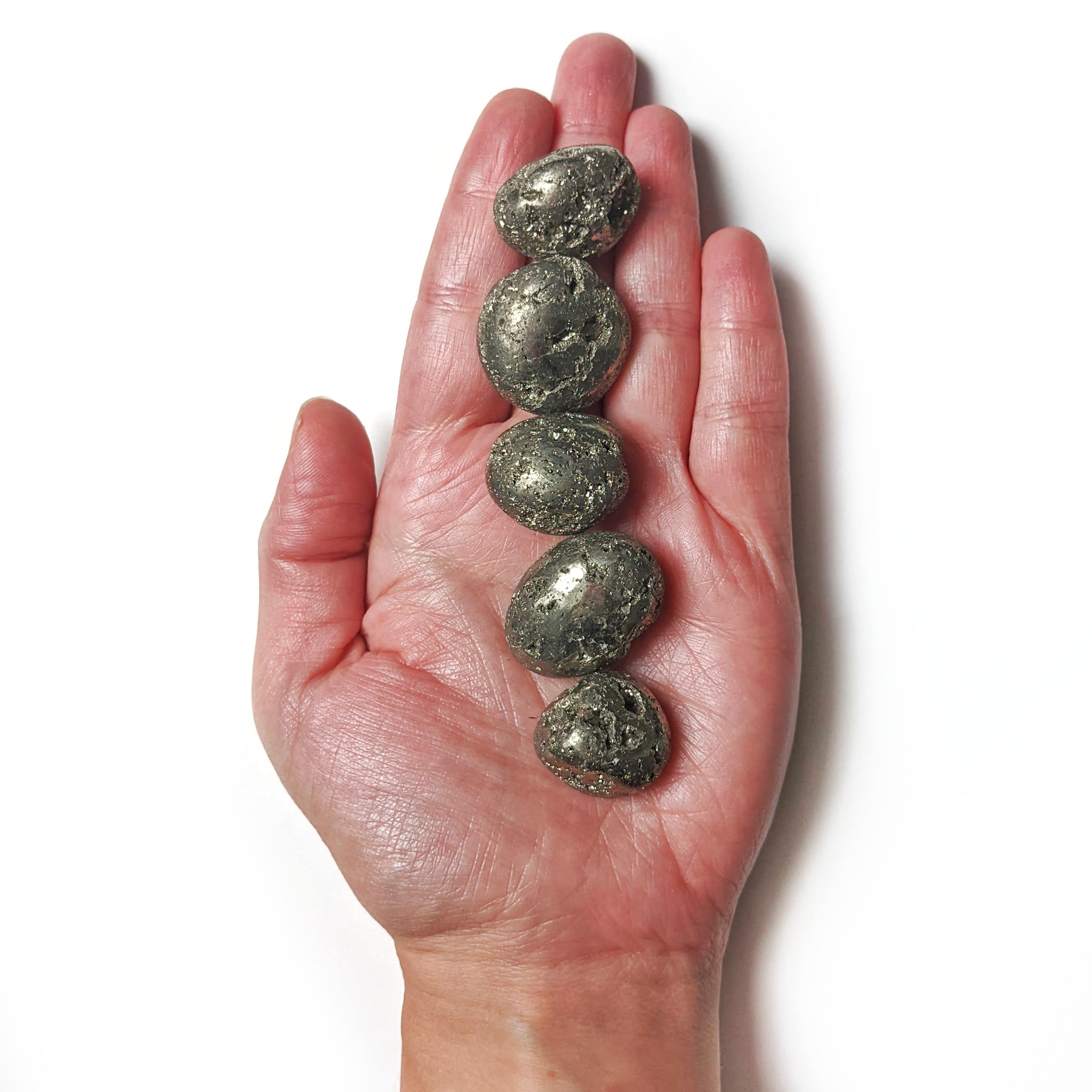 pierre roulée pyrite