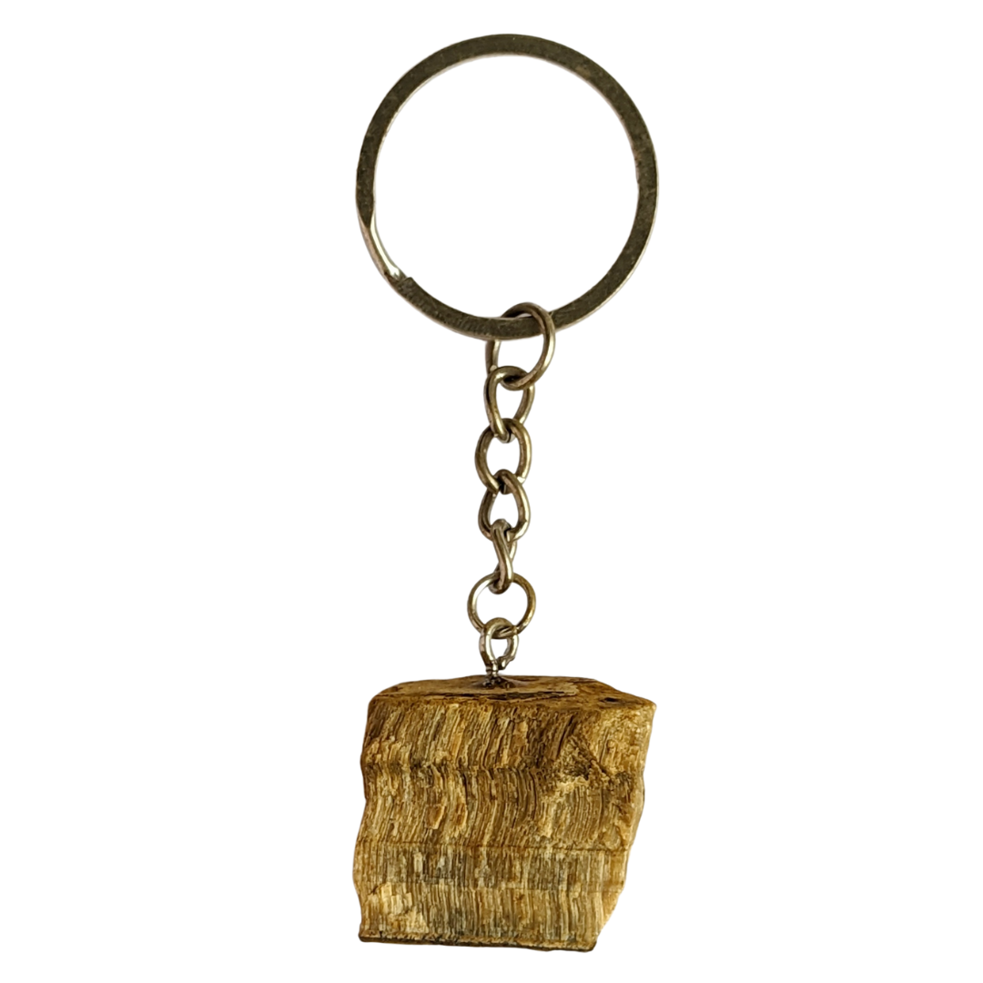 porte clefs oeil de tigre brut