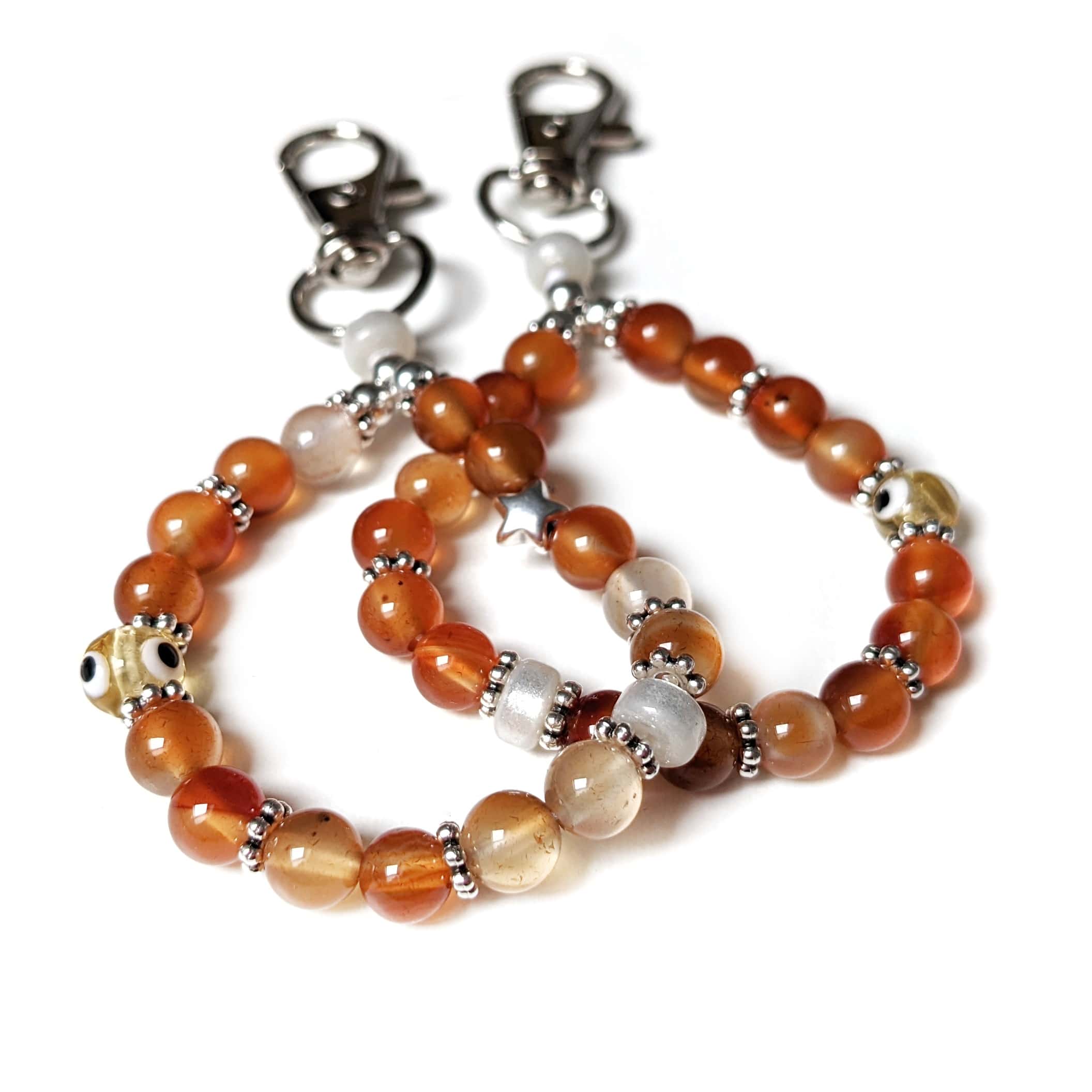 porte clé pierre cornaline