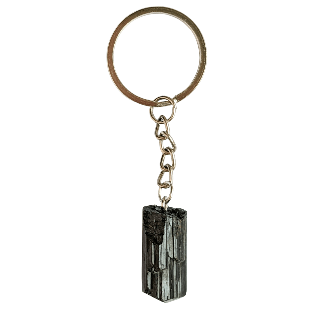 porte clé tourmaline noire brute