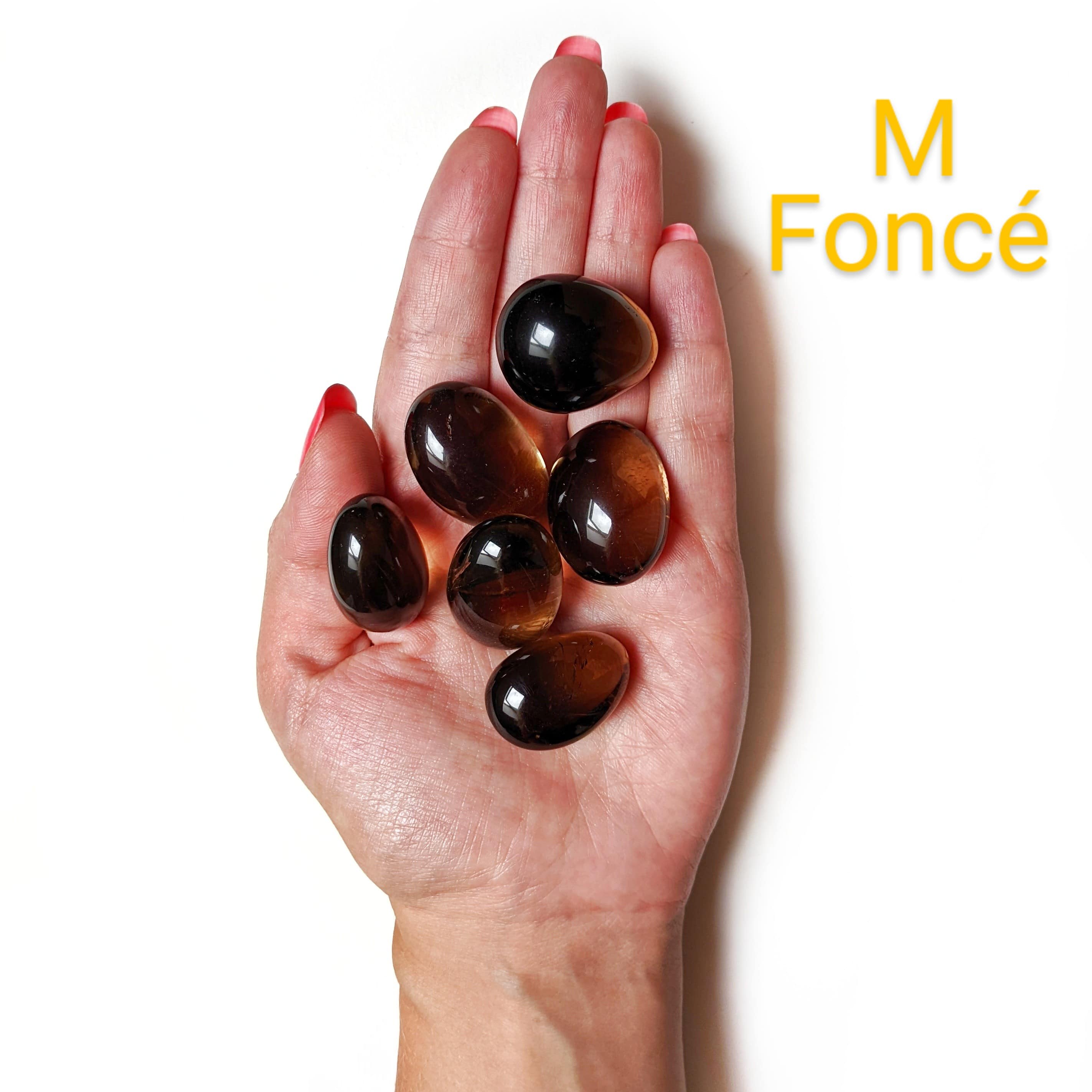 pierre roulée quartz fumé