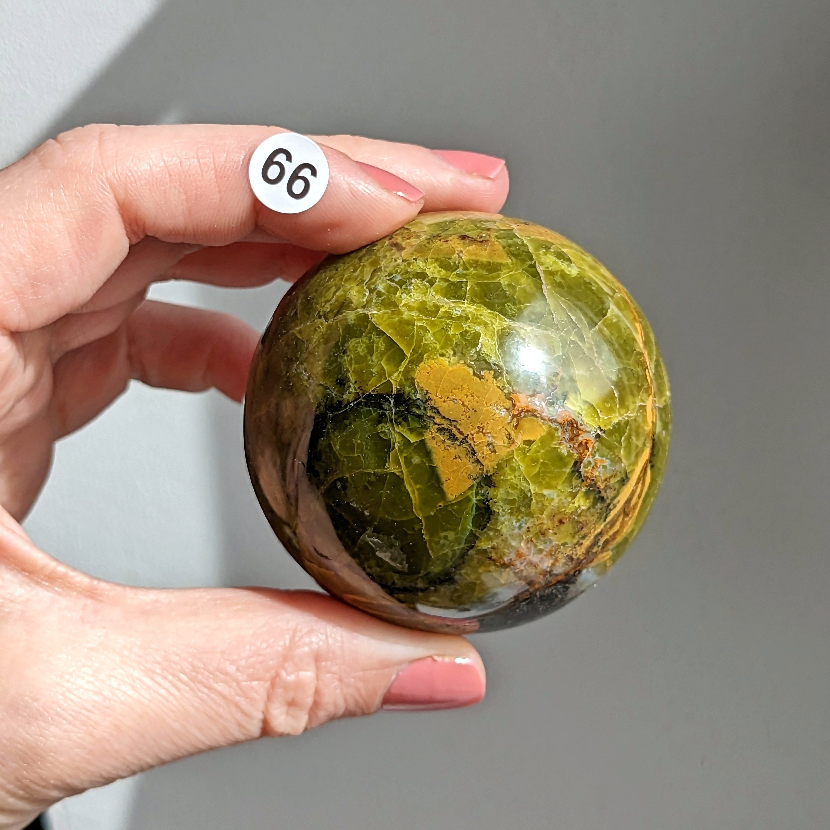 sphère opale verte 66