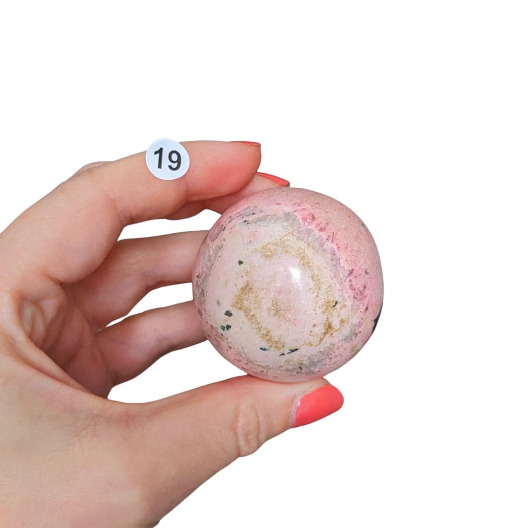 Sphere rhodonite