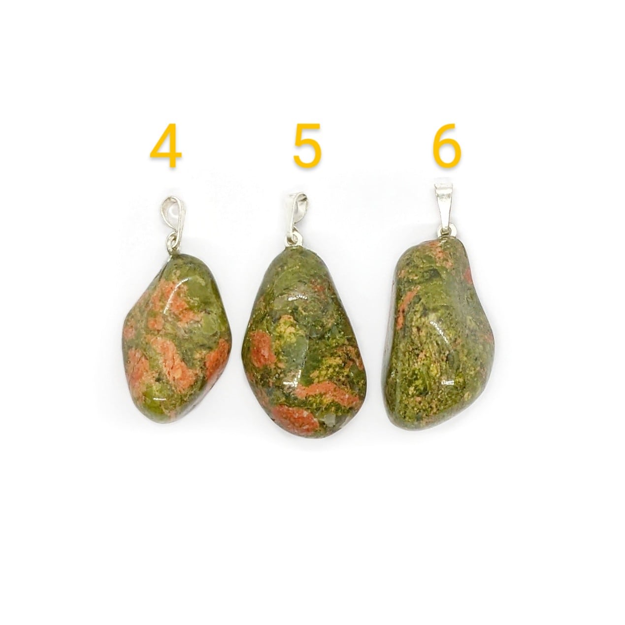 Pendentif en Unakite Roulée – Équilibre et Régénération