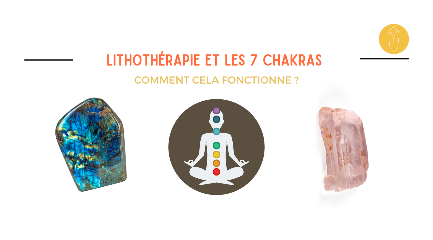 7 chakras et les pierres associés - lithothérapie - elithos bijoux minéral