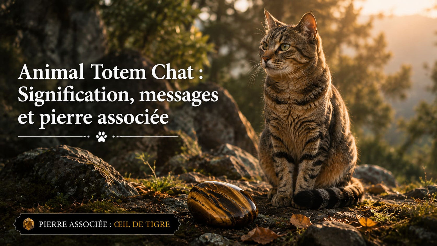 Animal Totem Chat  oeil de tigre