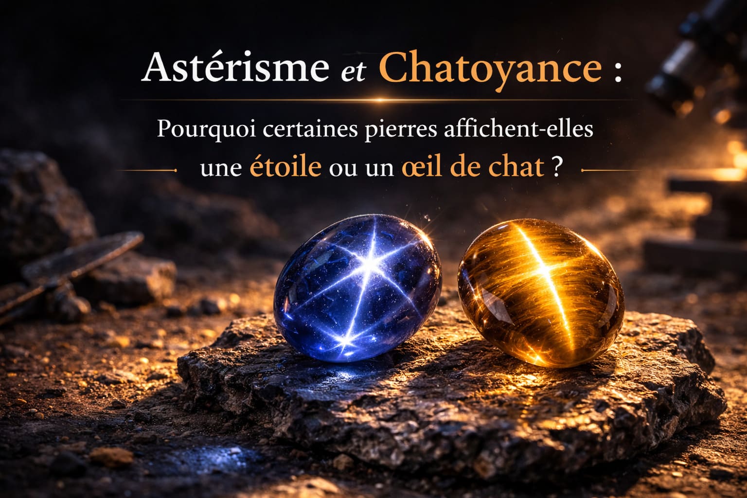 Astérisme et Chatoyance Pourquoi certaines pierres affichent-elles une étoile ou un œil de chat
