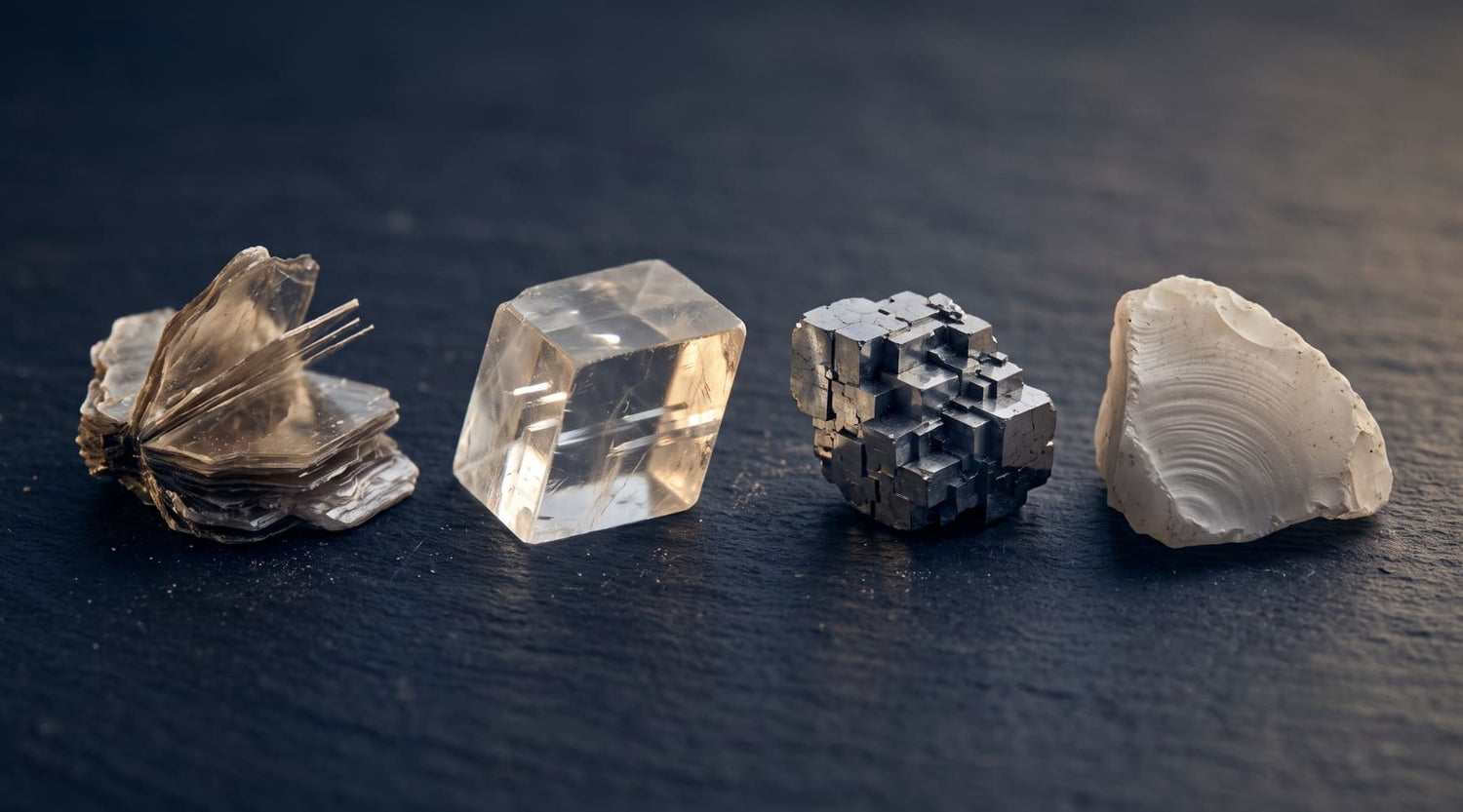 Éclat, trait, clivage, cassure : le vocabulaire pour décrire un minéral