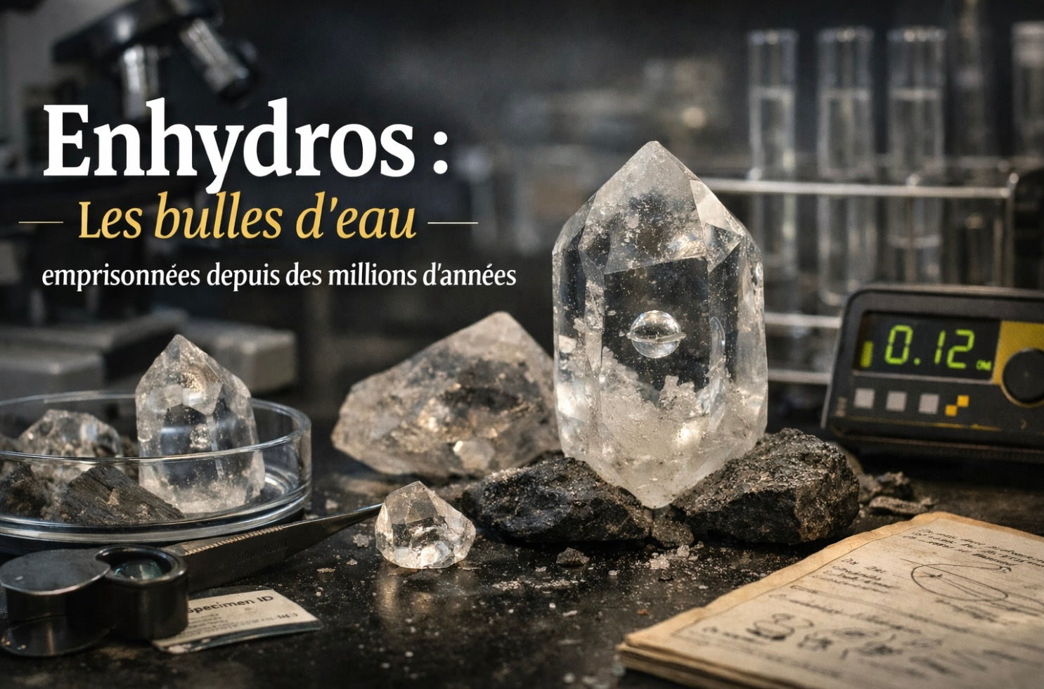 Enhydros Les bulles d'eau emprisonnées depuis des millions d'années