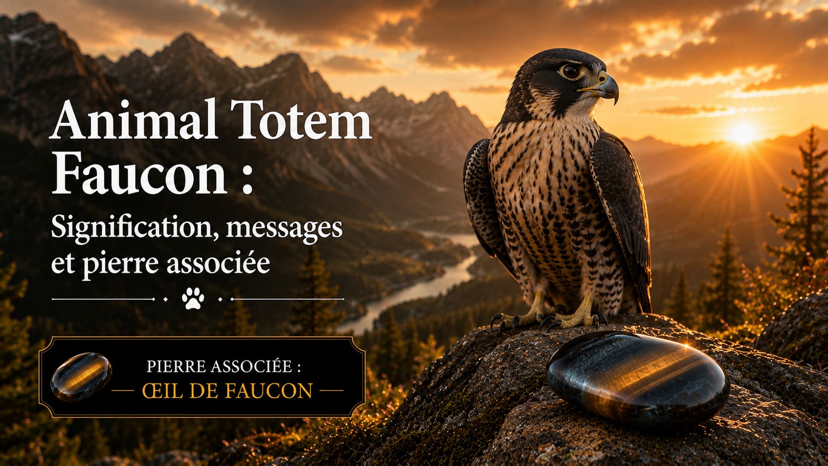 Animal Totem Faucon Oeil de faucon
