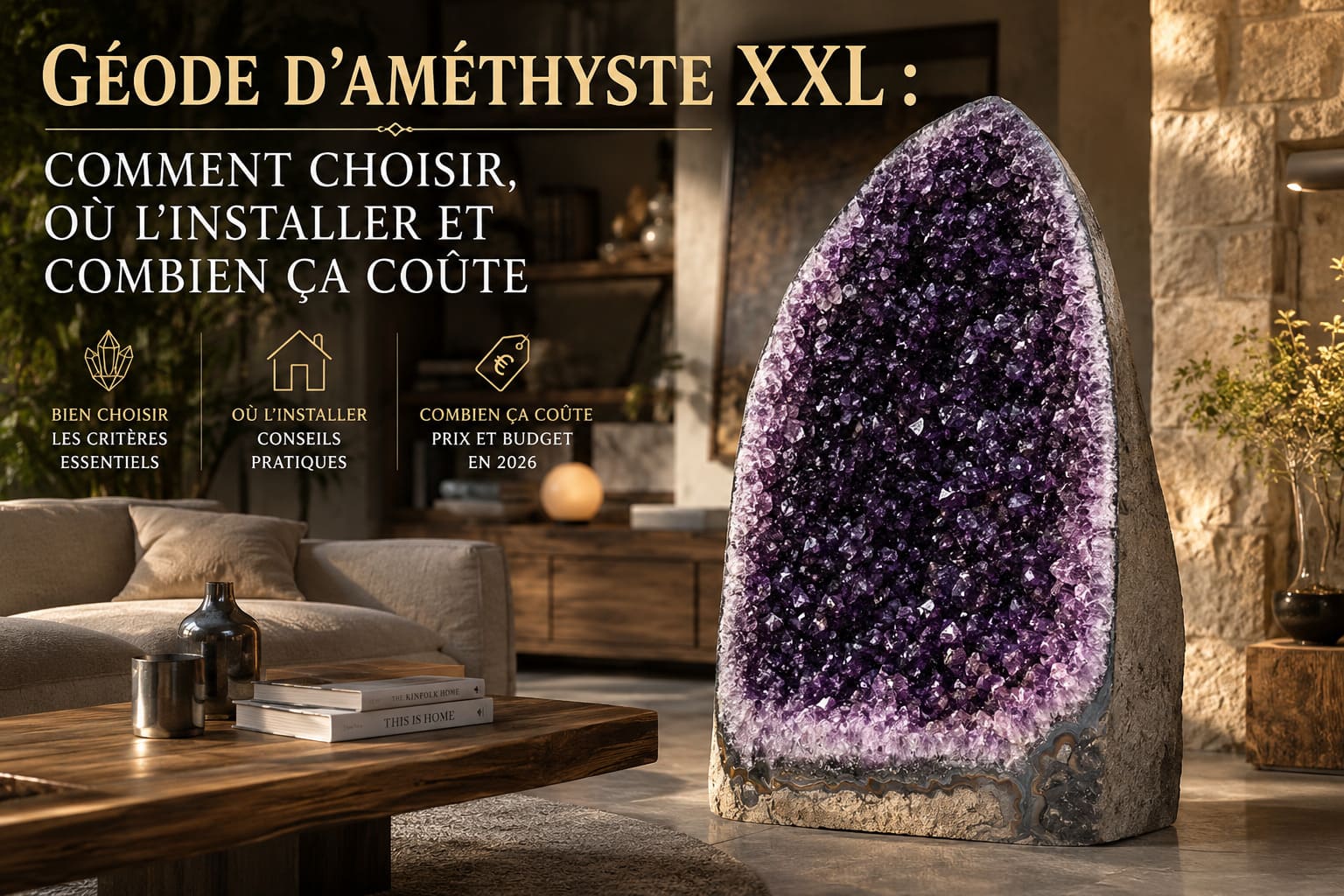 Géode d'améthyste XXL