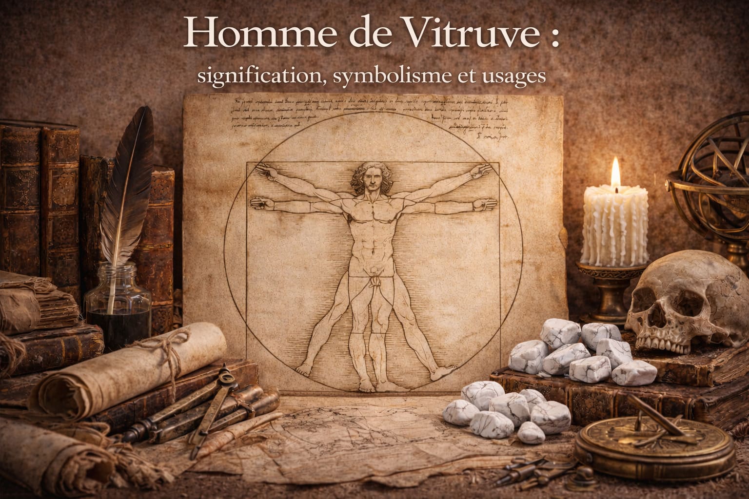 Homme de Vitruve : signification, symbolisme et usages