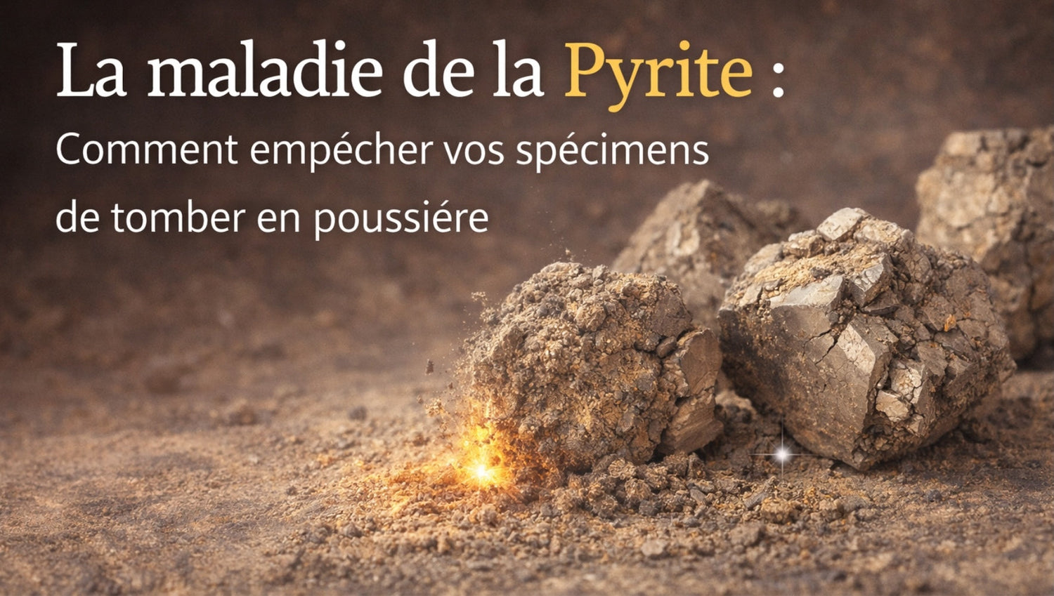 La maladie de la Pyrite : Comment empêcher vos spécimens de tomber en poussière