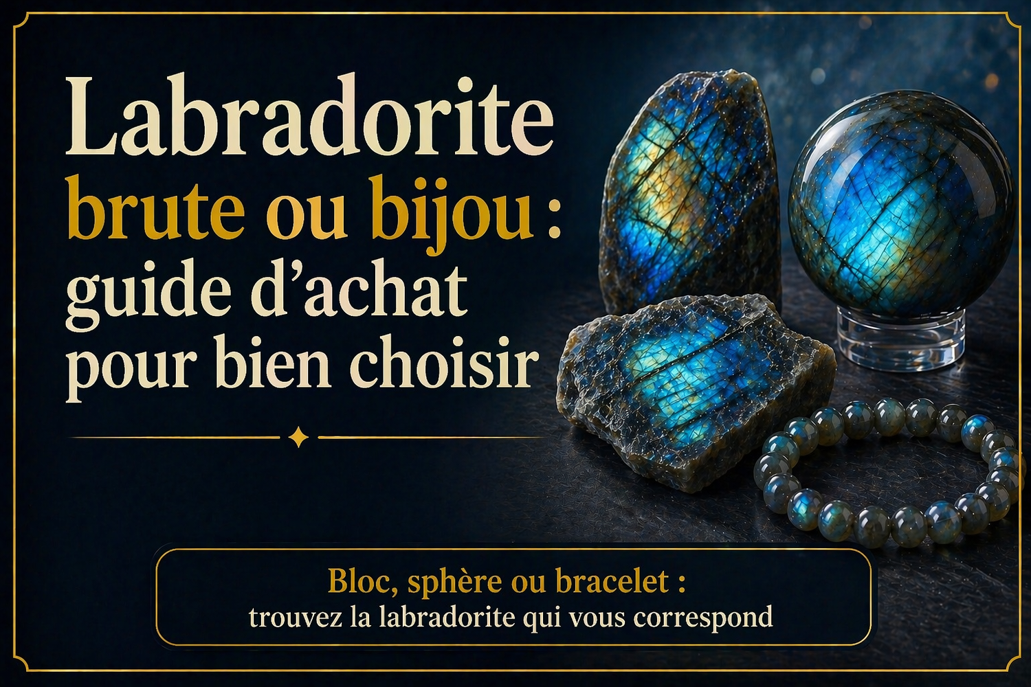 Labradorite brute ou bijou
