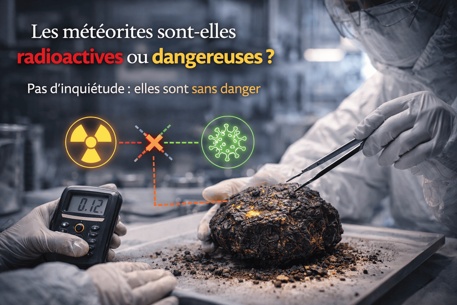 Les météorites sont-elles radioactives ou dangereuses ?