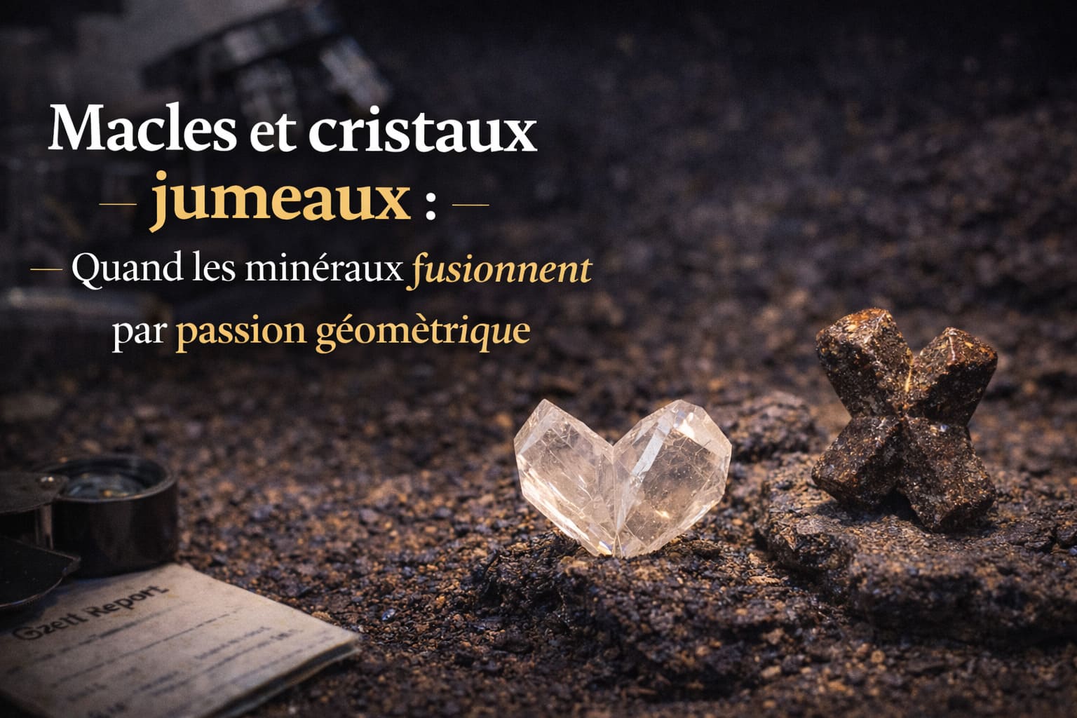Macles et cristaux jumeaux  Quand les minéraux fusionnent par passion géométrique