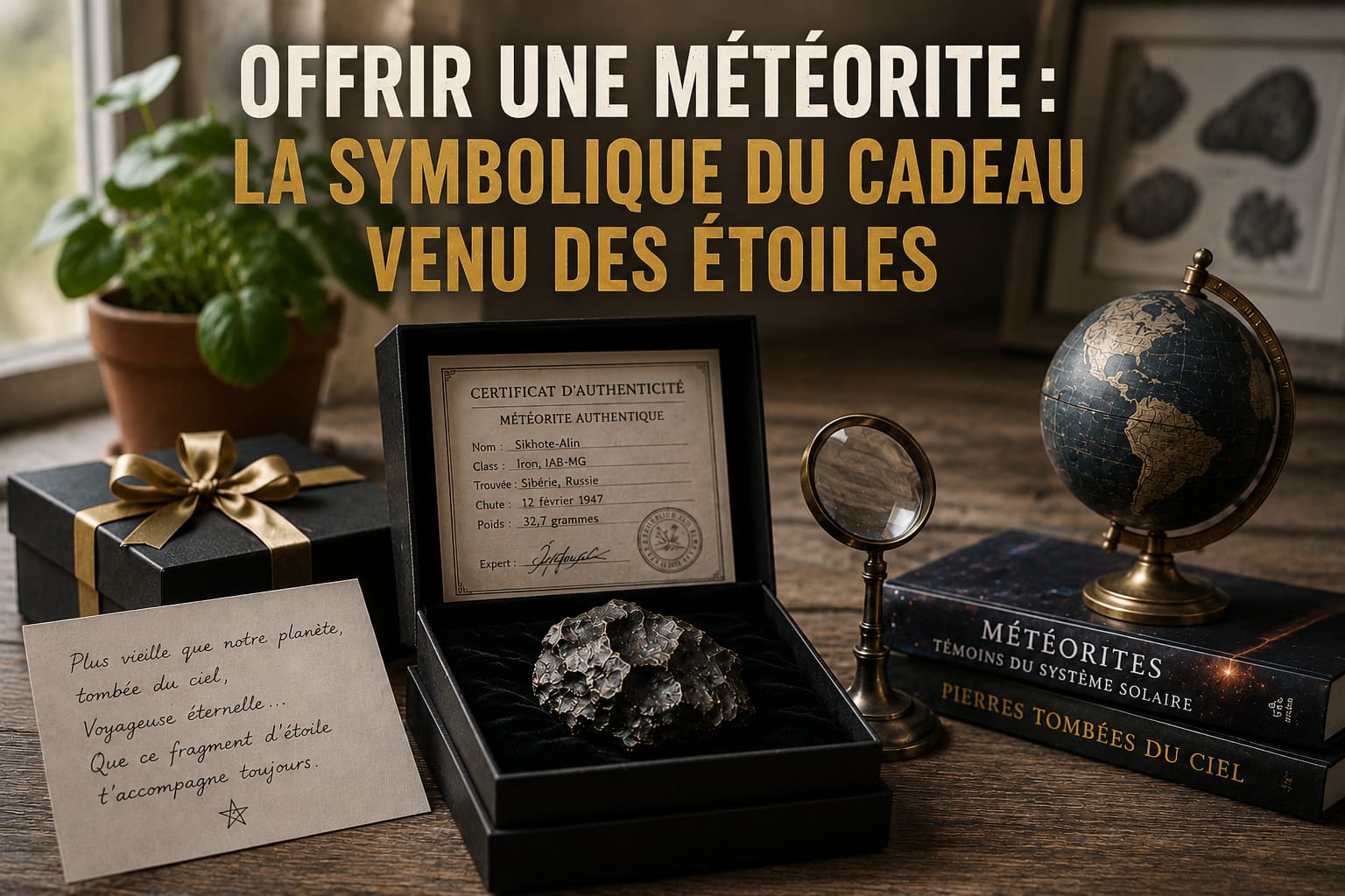 Offrir une météorite : la symbolique du cadeau venu des étoiles