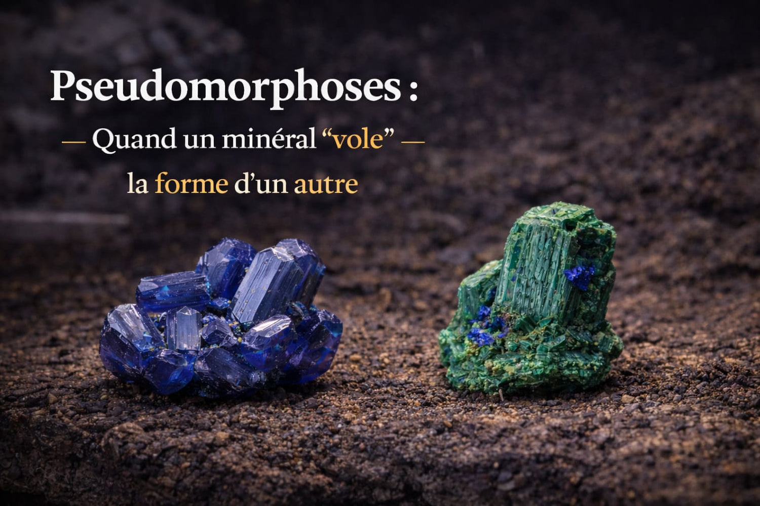 Pseudomorphoses Quand un minéral vole la forme d'un autre