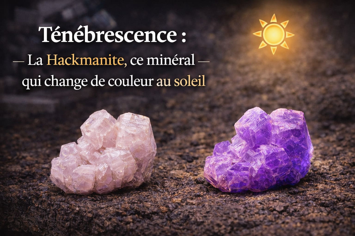 Ténébrescence La Hackmanite, ce minéral qui change de couleur