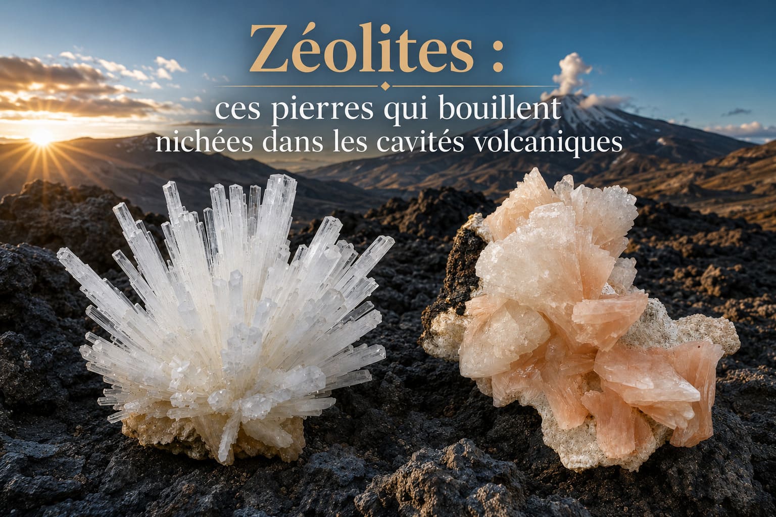 Zéolites : ces pierres qui bouillent nichées dans les cavités volcaniques