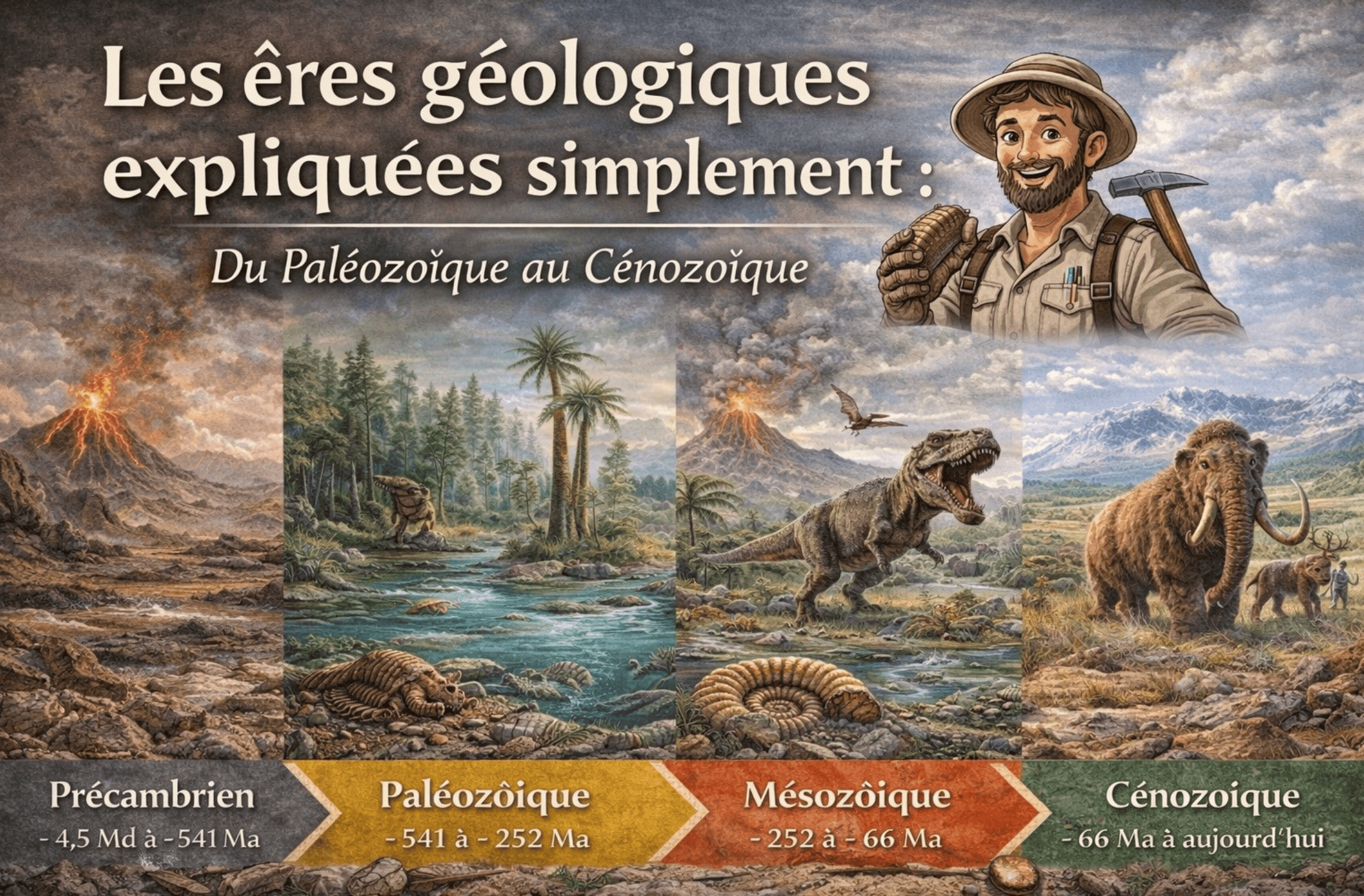 Les ères géologiques expliquées simplement 