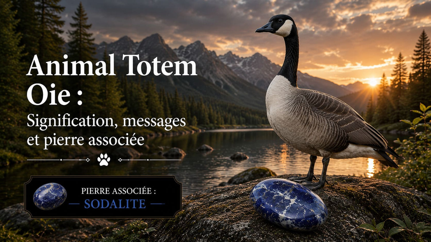 Animal Totem Oie sodalite