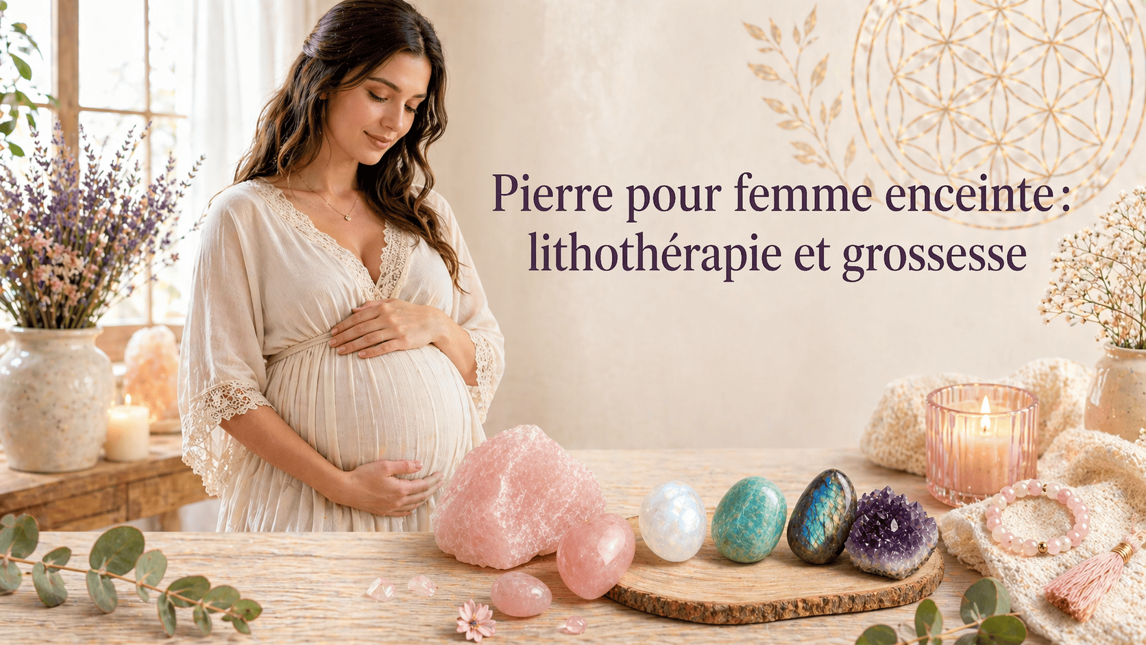 Pierre pour femme enceinte : lithothérapie et grossesse