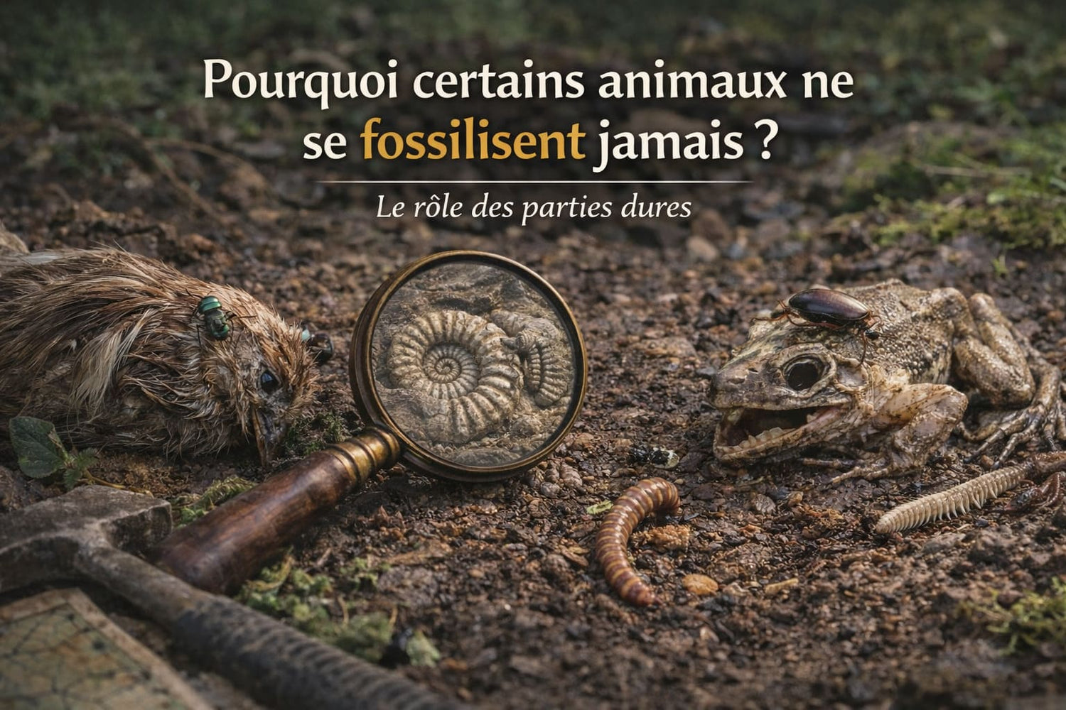 Pourquoi certains animaux ne se fossilisent jamais 