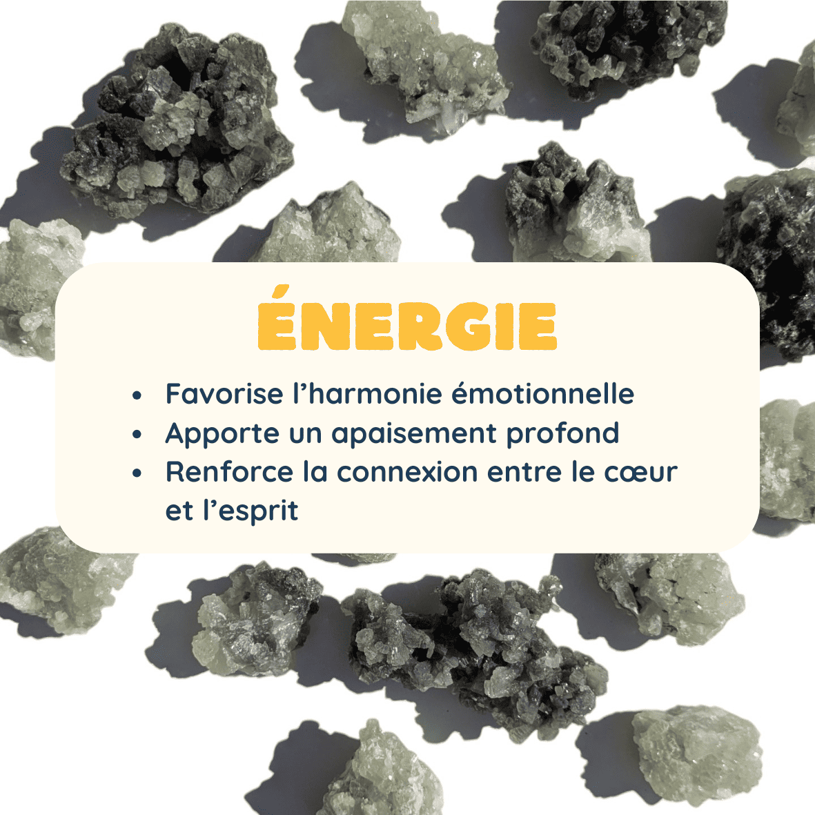 energie de la pierre prehnite brute
