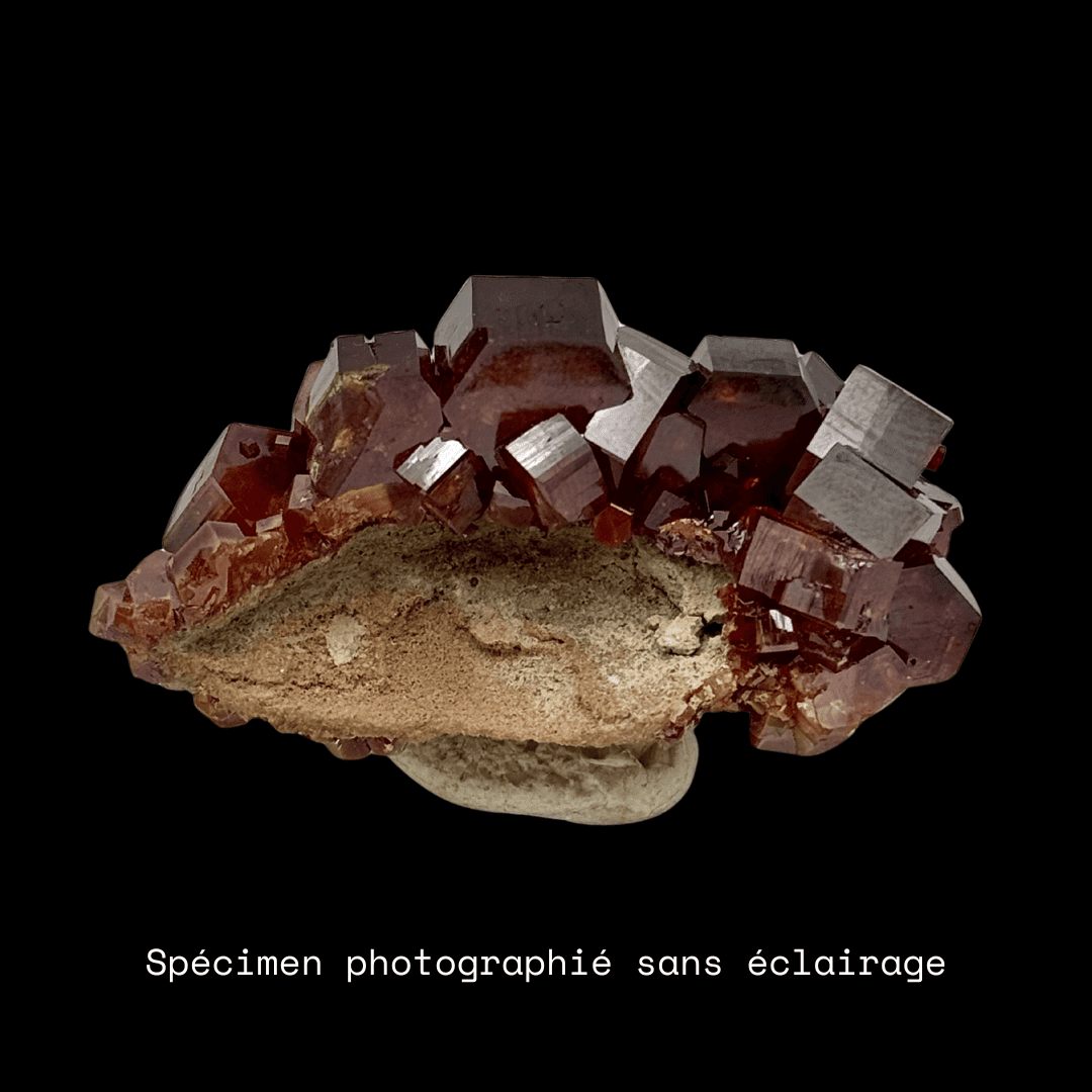 Cristaux de Vanadinite Hexagonale (4.7 cm) - Mibladen, Maroc