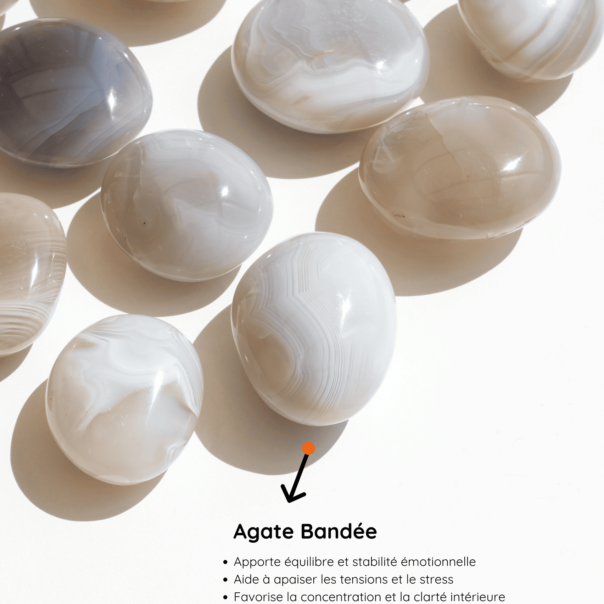Galet Agate Bandée vertus