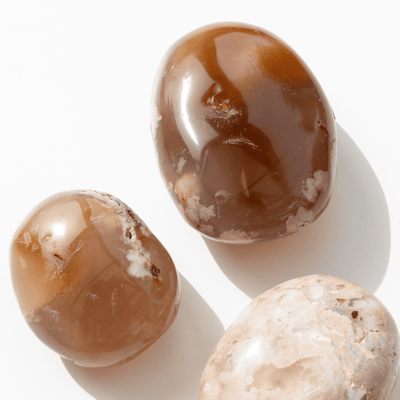 Galet Agate Fleur de Cerisier zoom