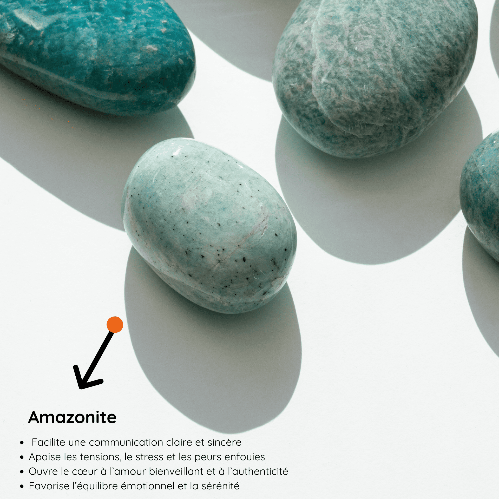Galet Amazonite vertus