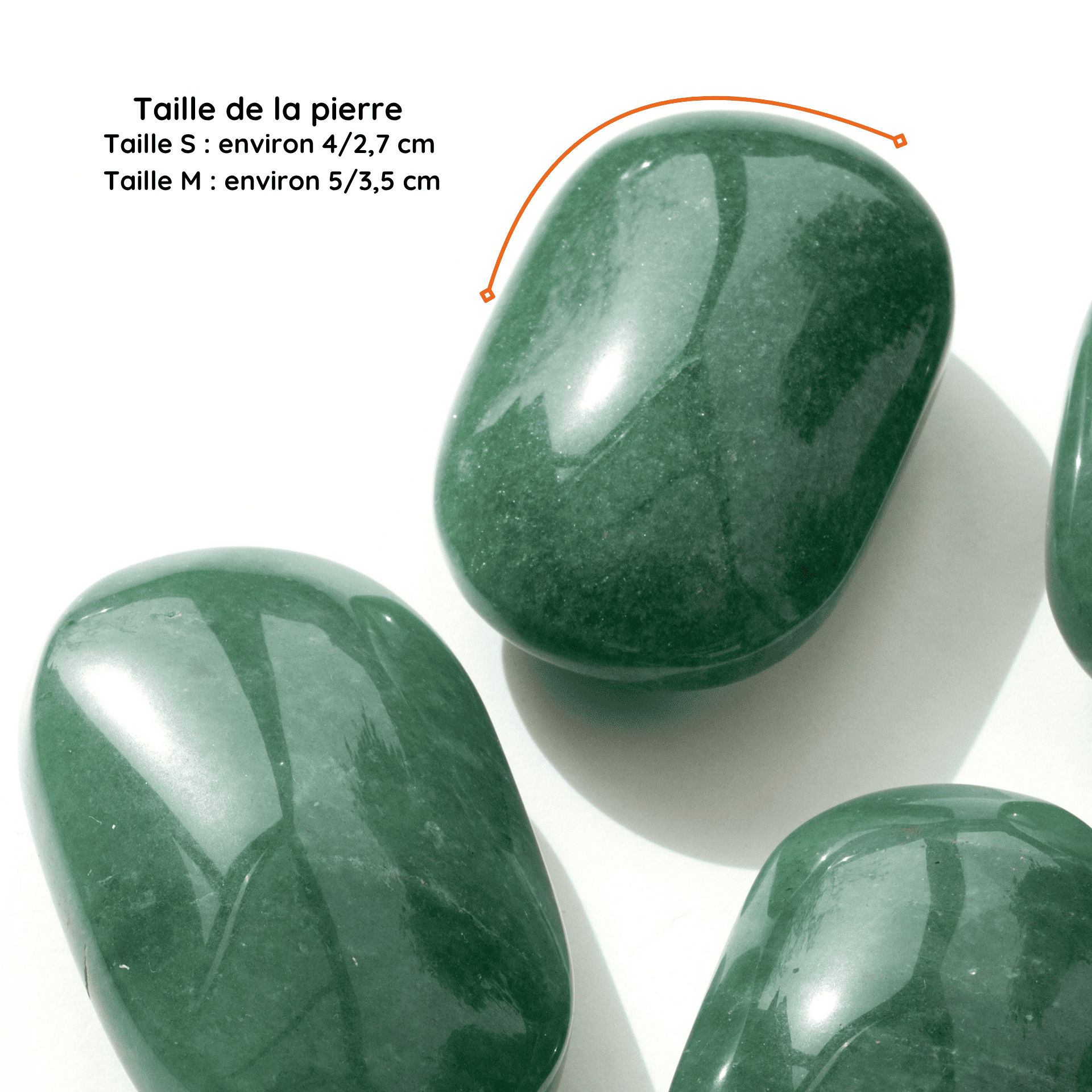 Galet Aventurine Verte taille