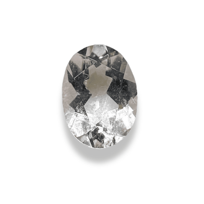 Morganite 0,45 carats béril rose très clair, incolore