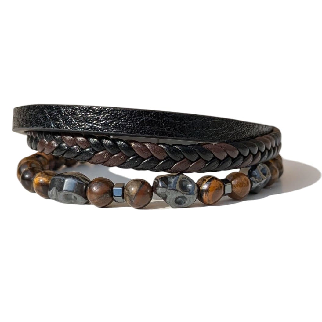 Bracelet Homme pierre Naturelle Oeil de Tigre