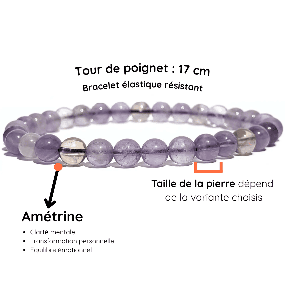 Fiche Description Bracelet amétrine