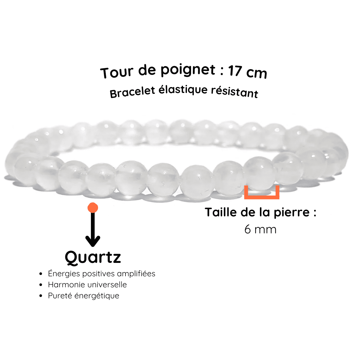 Fiche descriptive du bracelet quartz
