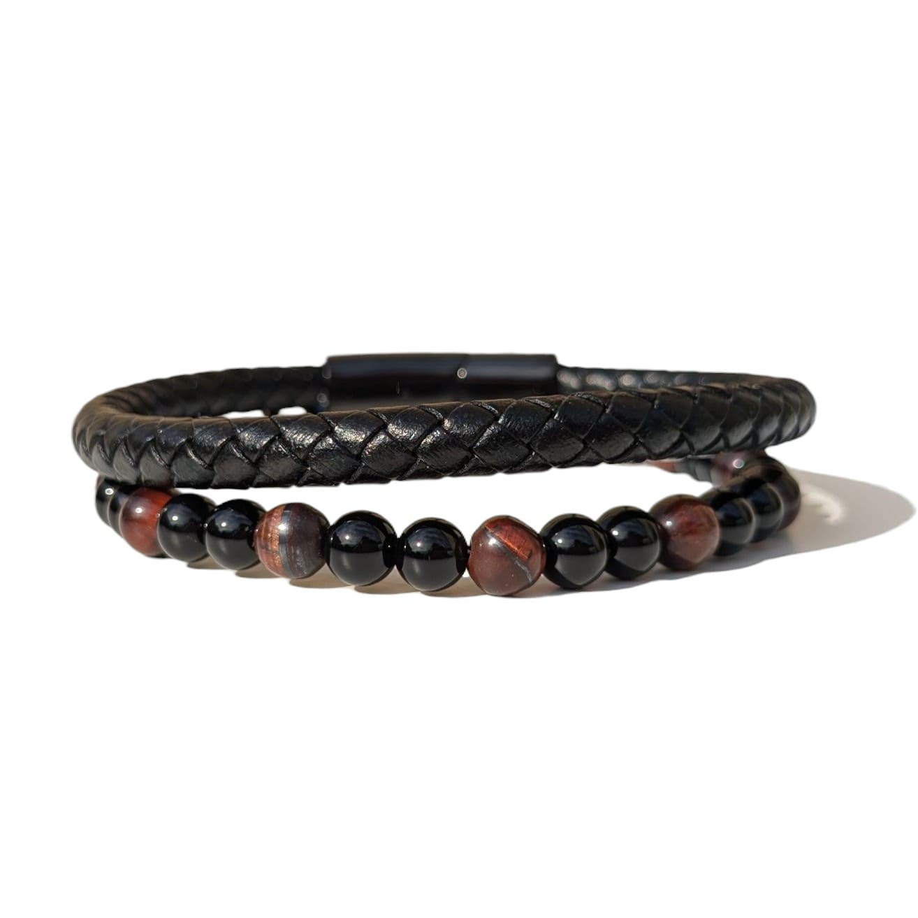 Bracelet Homme Aska Onyx et Oeil de Taureau