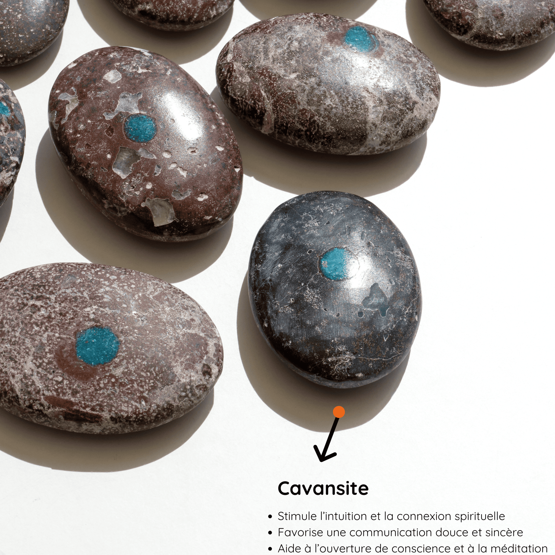 Galet Cavansite vertus