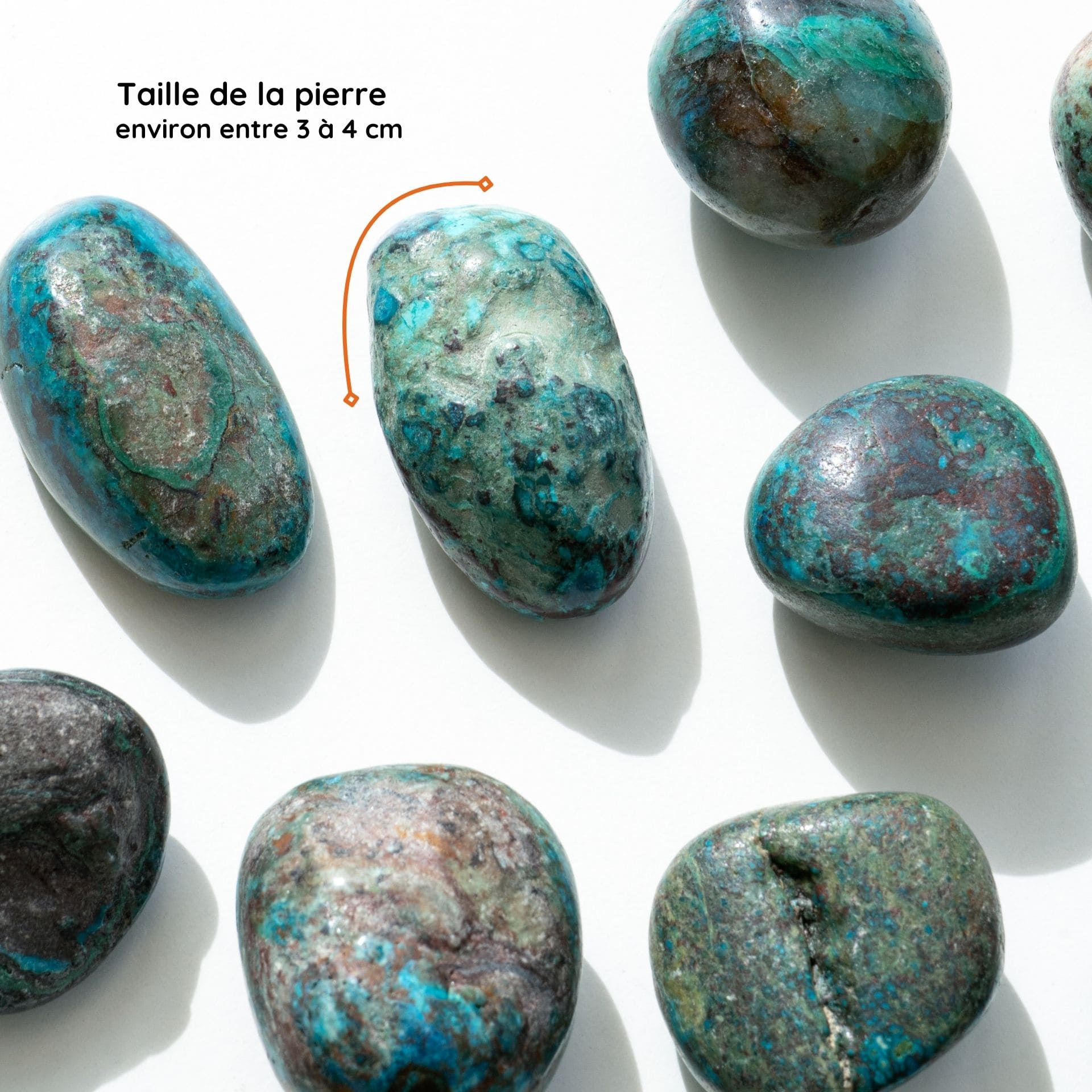  Chrysocolle Shattuckite taille 