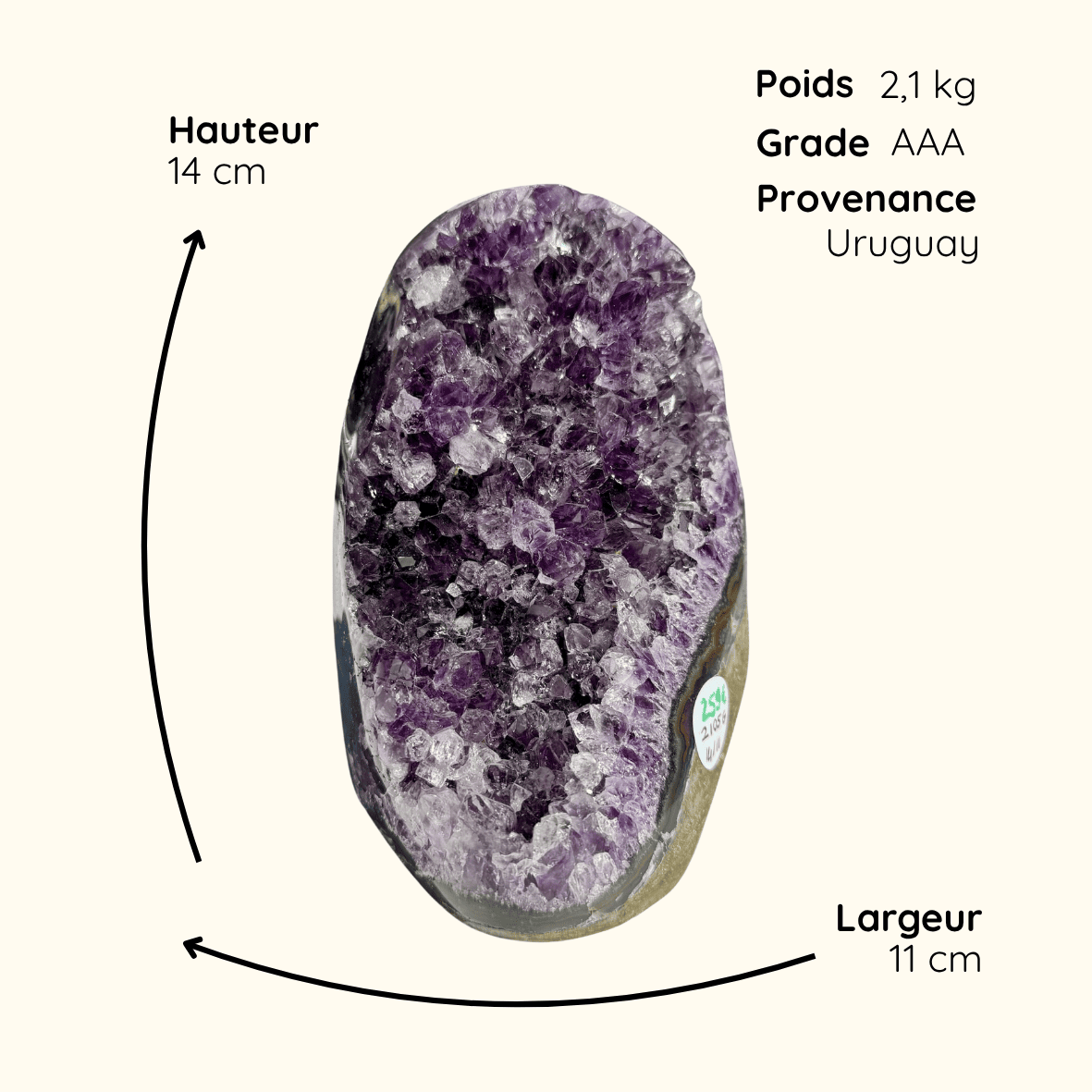 Détail produit géode améthyste n10