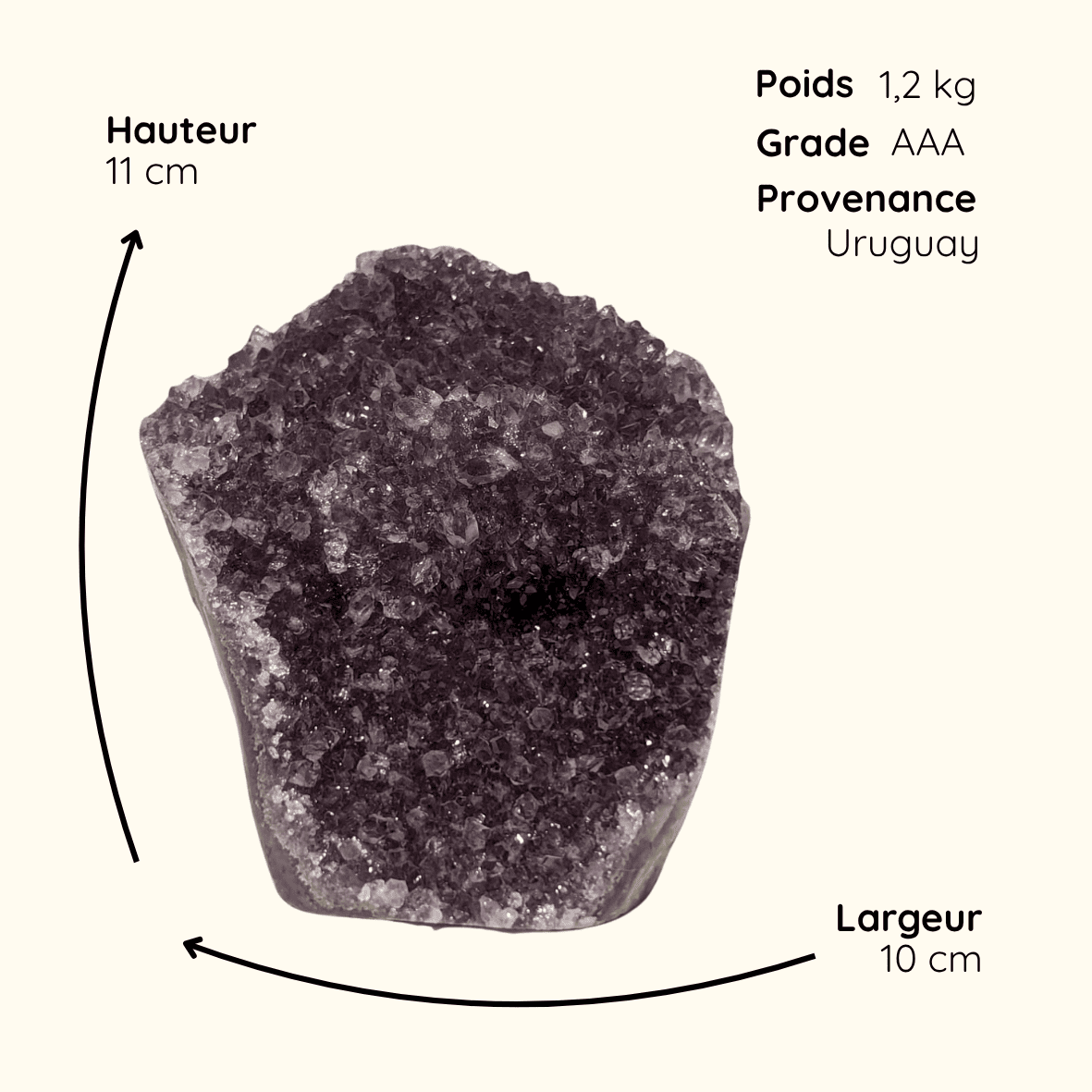 Détail produit géode améthyste n2