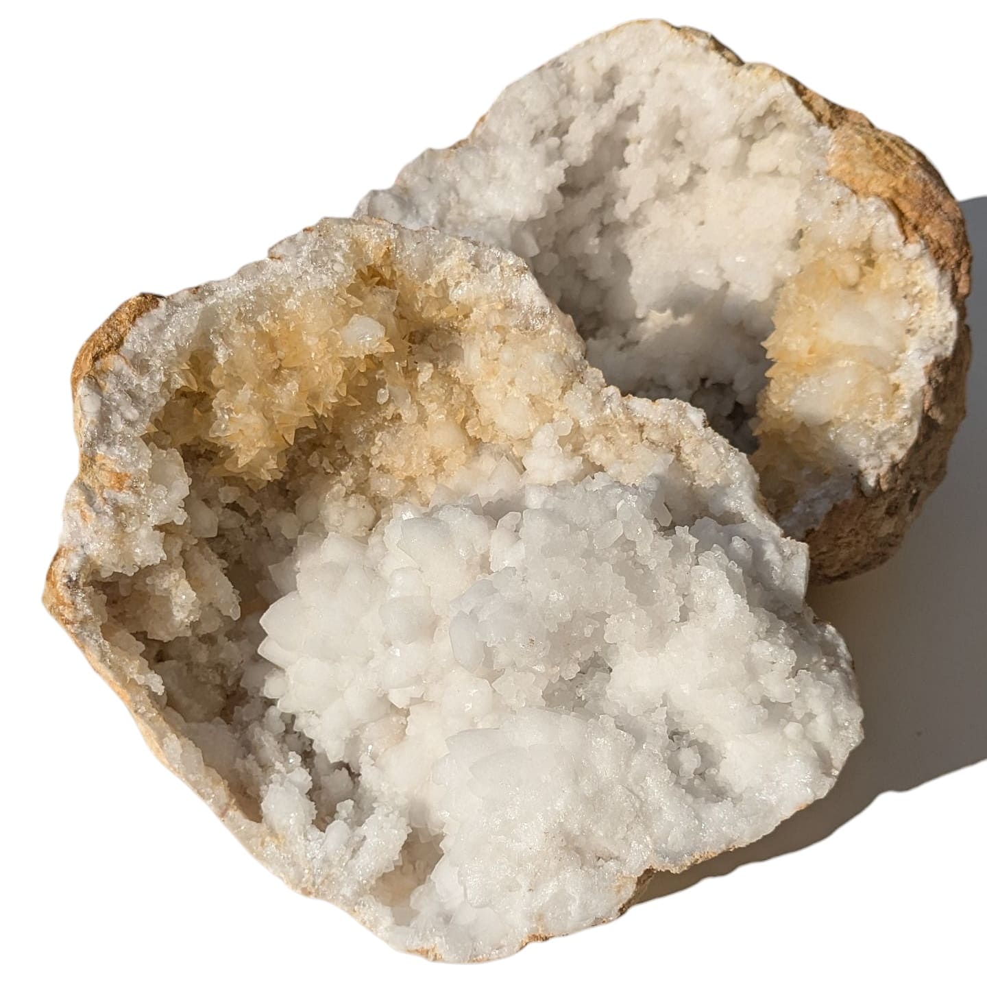 Géode en cristal de roche