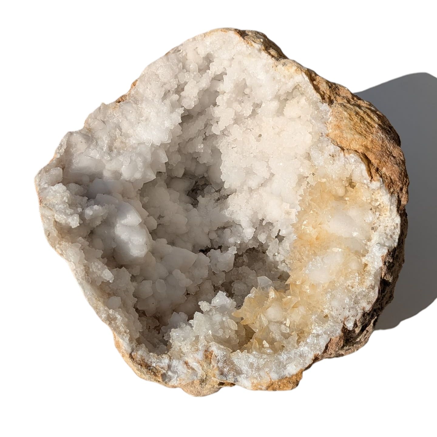 Geode en quartz naturel