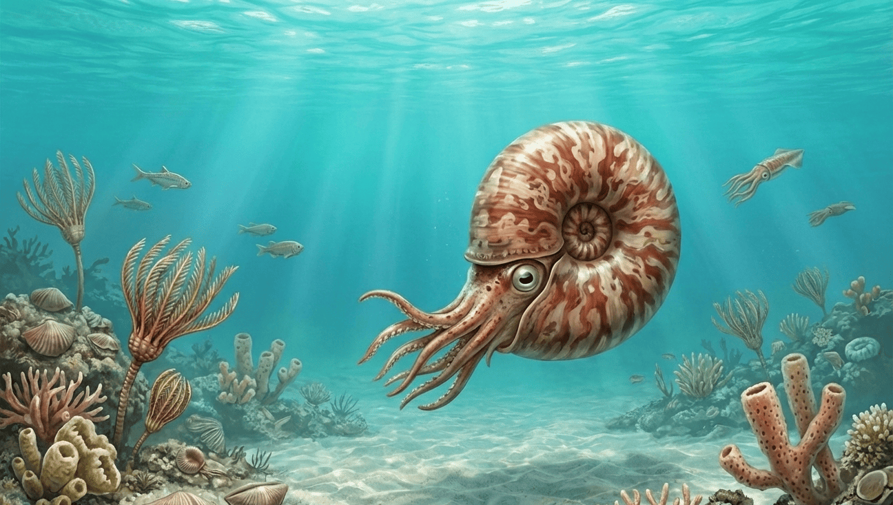 Goniatite Fossile Polie (Dévonien) - Maroc