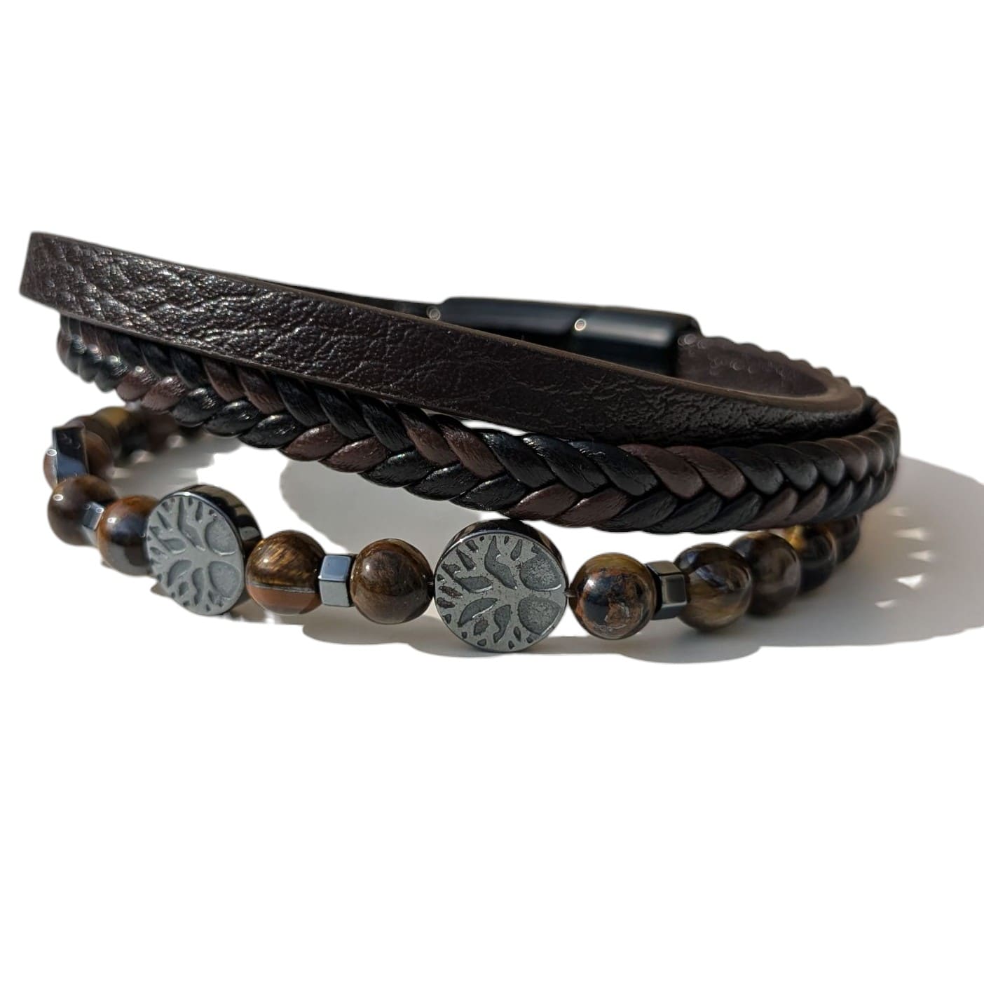 Bracelet Homme Pierre naturelle Œil de Tigre 
