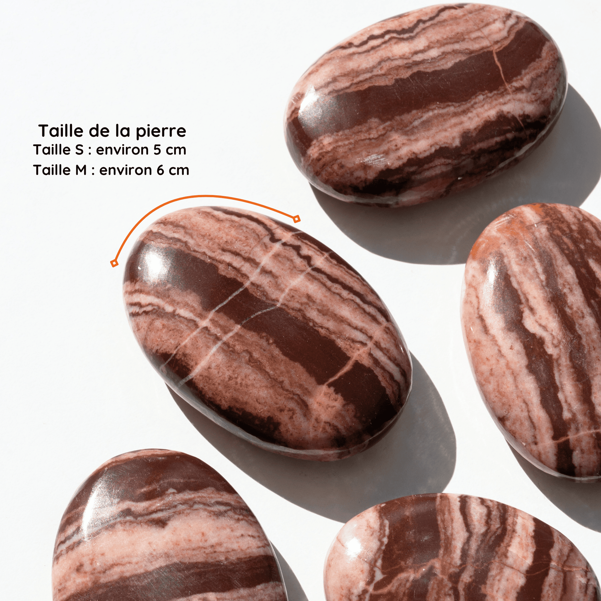 Galet Jaspe Chocolat taille