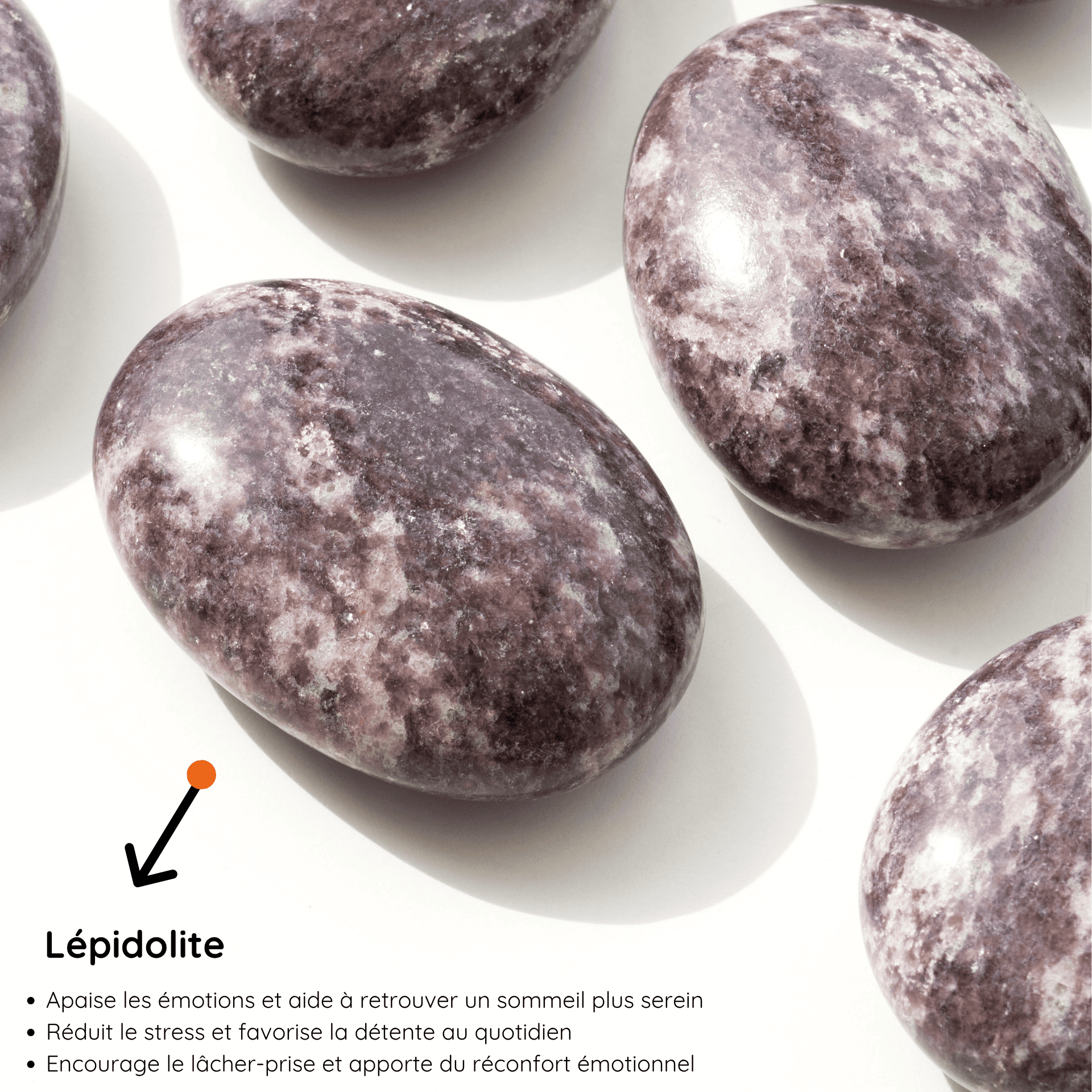 Galet Lépidolite vertus